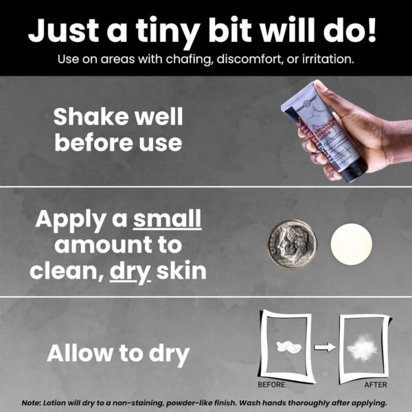 FRESH BALLS Lotion | Anti-Chafing Comfort Men's Soothing Cream to Powder Ball Deodorant and Hygiene for Groin Area, 3.4 fl oz (Pack of 2)