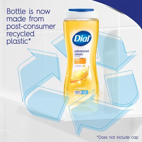 Dial Advanced Clean Gold Body Wash, 16 fl oz (Pack of 4)