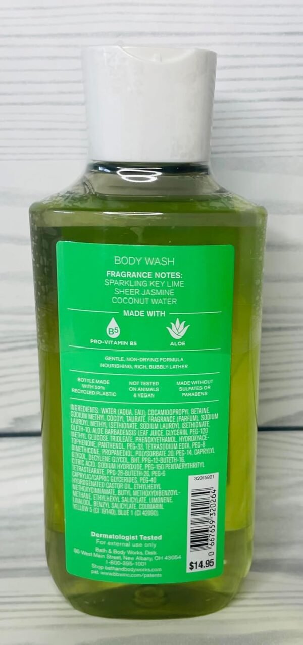Bath & Body Works Coconut Lime Verbena Body Wash 10 Ounces