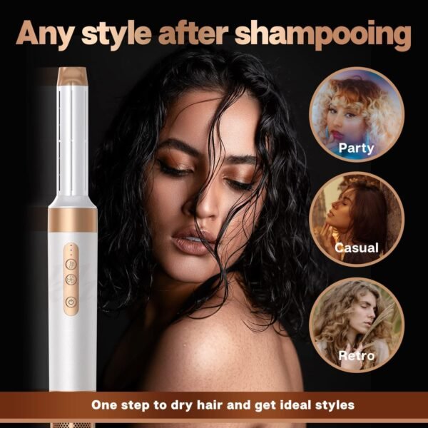 71NpWww9k2L._AC_SL1500_.jpg 7 in 1 Hair Dryer Brush, Professional Hot Air Styler, 110000 RPM High-Speed Blow Dryer with Negative Ions for Fast Drying Curling Straightening Volumizing Versatile Hair Styling Tool
