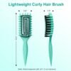 71NvezvOFEL._SL1500_.jpg Curly Hair Brush, Curl Defining Brush with Soft Boar Bristles Detangling Tangled Glides, Wide-Teeth Design Effortlessly Shaping & Defining Curls, Curling Definer for Wet & Dry Hair – Women & Men