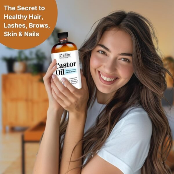 71NxiIWT-dL._SL1500_.jpg Castor Oil 100% Pure Organic Cold Pressed Unrefined Glass Bottle | USDA Certified Organic | Hexane Free Extra Virgin | For Hair Growth Eyebrows Eyelashes Skin and Castor Oil Pack Wrap | 16oz