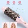 71O-b62IBUL._AC_SL1500_.jpg Wavytalk Thermal Brush, Blowout Express 1.5 Inch Negative Ion Thermal Round Brush Creates Blowout Look Makes Hair Shinier & Smoother, Dual Voltage, Easy to Use (Pink)