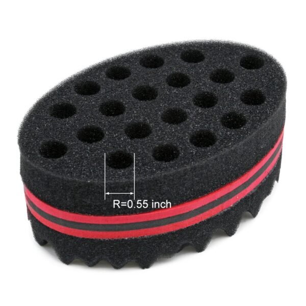 71O2927R0tL._SL1000_.jpg BEWAVE Big Holes Barber Hair Brush Sponge Dreads Locking Twist Afro Curl Coil Wave Hair Care Tool, 2 Pcs with 1 Pc Hair Pick