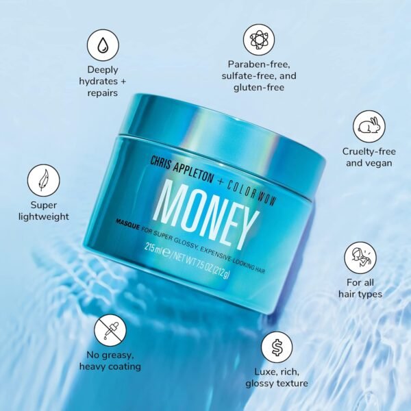 COLOR WOW Money Masque – Deep Hydrating Conditioning Treatment by Celebrity Stylist Chris Appleton | Vegan Formula