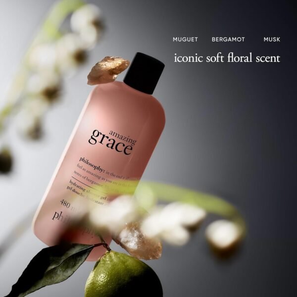 philosophy amazing grace hydrating bath & shower gels - efficiently cleanses, soothes & comforts dry skin - vegan formula