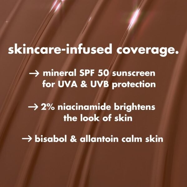 e.l.f. Halo Glow Skin Tint SPF 50, Tinted Moisturizer For Light, Buildable Coverage, Creates A Natural Glow, Vegan & Cruelty-Free, 2 Fair Warm