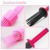 2PCS Curling Roll Comb, Curling Roll Comb for Curly Hair, 3 Different Sizes of Styler for Curly Hair, Hair Curling Roll Comb
