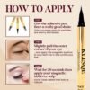 71OmqXNwgKL._SL1500_.jpg KLINQE Black Eyeliner Eyelash Glue Liner, Latex Free Lash Adhesive, Strong Hold, Glue Pen For Strip Lash, Magnetic Eyelashes, Smudge Proof, Eye Jewelry