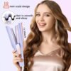 71OsMZC2VIL._AC_SL1500_.jpg Hair Crimper,2 Barrel Curling Iron Anti-Scald,1.25Inch/32mm Rapid Heating Wave Iron,Crimper Hair Tool,5 Temp Adjustable Curling Wand
