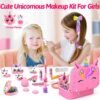 Kids Makeup Kit for Girl - Kids Washable Makeup Girls Toys with Cosmetic Case, Real Girl Makeup Sets for Kid Children Christmas Birthday Gifts Toys for 3 4 5 6 7 8-12 Year Old Girls