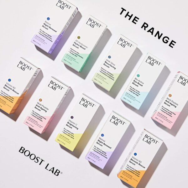 BOOST LAB Vitamin C Brightening Serum for Men & Women Radiant Skin & Face– Evens Skin Tone, Clear Dark Facial Spots- Simple, Pure & Potent- Paraben, Sulphate, Fragrance & Cruelty Free- 30 ml (1 fl oz)