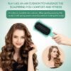 71PNDFvaFVL._SL1280_.jpg Curly Hair Brush Defining, Volume Curl Defining Brush for Effortlessly Detangling Shaping and Styling Women's Curls, Reduce Pulling (Green 1PC)