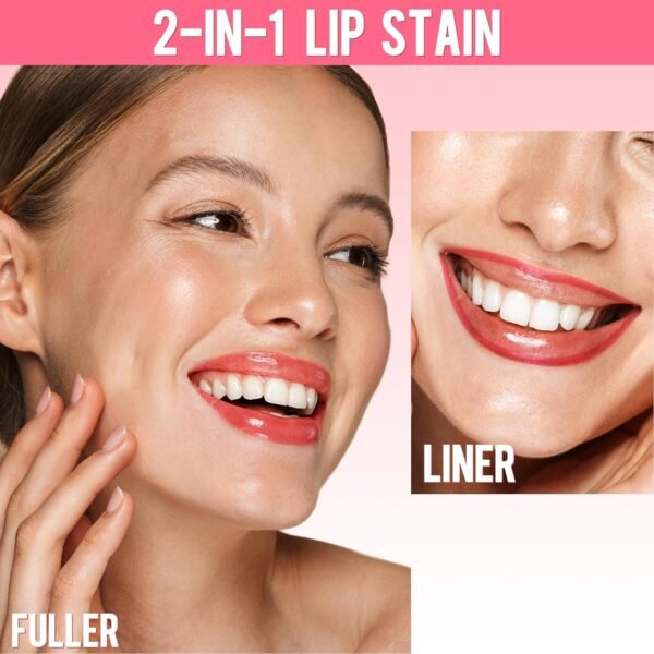 71PWbtBQfuL._SL1500_.jpg Lip Stain - Lip Liner Stain, Long Lasting Peel Off Lip Stain, Natural Peel Off Lip Liner Stain with Tweezer, Easy to Use, Waterproof, Smudge-proof, Transfer-proof, Nude Pink