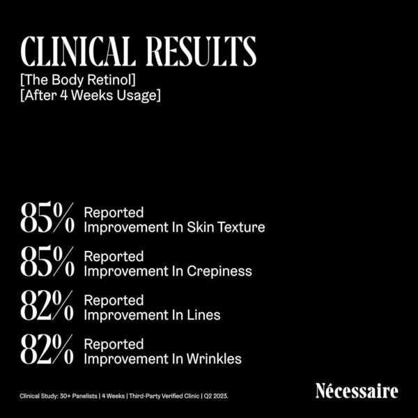 Nécessaire - The Body Retinol. Repair Serum + Retinol Body Lotion In One. Crepey Skin Treatment. Wrinkle + Line Prevention. 0.1% Pure + 10% AHA. 5.1 oz