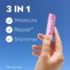 71PrLMdUaIL._SL1500_.jpg NIVEA Shimmer Lip Care, Shimmery Lip Balm Pack with Shea Butter, Nourishing Oils and Vitamin C & E, 3-in-1 Moisture, Repair and Shimmer, 0.17 Oz Stick, Pack of 4