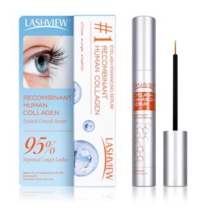 71PtCxSZjmL._SL1500_.jpg LASHVIEW Eyelash Growth Serum (0.17fl.oz / 5ml) - RECOMBINANT HUMANIZED COLLAGEN Premium Lash Enhancer for Longer, Safe & Effective Formula for Visible Results in 3 Weeks