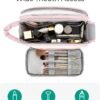 71Pw4BmgkEL._AC_SL1500_.jpg BAGSMART Travel Makeup Bag Organizer, Puffy Make Up Bag, Cosmetic Organizer Case for Travel Essentials Toiletries Accessories Bottles, Brushes (Pink)