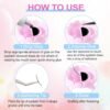 71Q0LDxA1XL._SL1500_.jpg NXJ INFILILA Glue Rings, 100PCS Disposable Plastic Glue Rings for Eyelash Extensions, Nail Art Tattoo Holder, Blossom Smart Cups for Eyelash Extension Supplies Pink