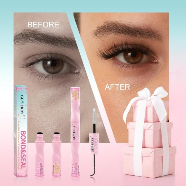 GEMERRY Lash Bond and Seal Waterproof Lash Cluster Glue Eyelash Glue for Eyelash Clusters DIY Use at Home
