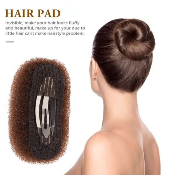 71QBneMY3-L._SL1500_.jpg Beaupretty 3pcs Volume Bump Up Hair Sponge Inserts and Puff Cushion Clips - Hair Styling Tools for Women Girls