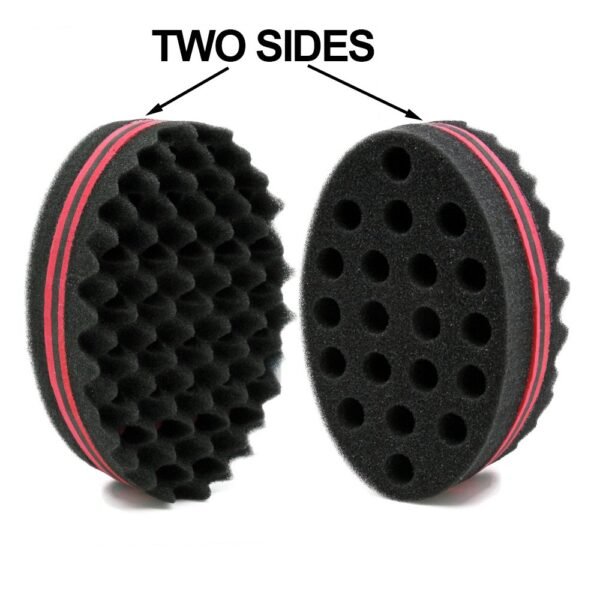 71QIrGa9TbL._SL1000_.jpg BEWAVE Big Holes Barber Hair Brush Sponge Dreads Locking Twist Afro Curl Coil Wave Hair Care Tool, 2 Pcs with 1 Pc Hair Pick