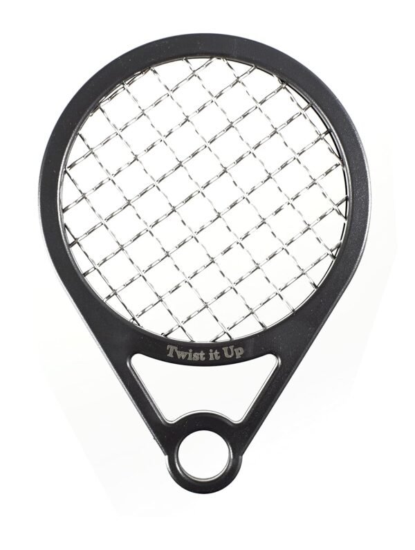 Twist Up Comb (Bond Black) - Alternative for Hair Sponges, Creates Curls and Twists for Black Men, Tennis Racket Design