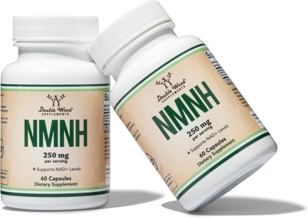 NMNH (NMN Supplement Alternative) (Dihydronicotinamide Mononucleotide) 250mg Per Serving, 60 Count (30 Servings) NAD Supplement to Boost NAD+ Levels As We Age (Non-GMO, Gluten Free) by Double Wood