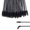 GUMIKE 100 Pcs Disposable Eyelash Mascara Brushes for Eye Lashes Extension Eyebrow and Makeup (Black)