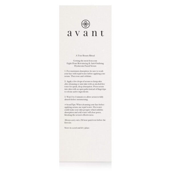 71QgUntMHsL._SL1500_.jpg Avant | Hyaluronic Acid Face Serum | Works Against Ageing, Dark Spots & Hydrates | Eight-hour Anti-Oxidising & Retexturing Hyaluronic Facial Serum | 1x30ml