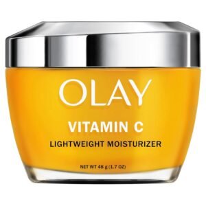 71Qm8sr7zhL._SL1500_.jpg Olay Vitamin C Face Moisturizer, Brightening Cream for Women, Instant Hydration, Evens Tone, Dark Spot & Hyperpigmentation Reduction, Glowing Skin Care - Niaciniamide, Lactic Acid, 1.7 Oz