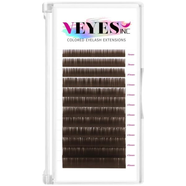 71R-zBPTVNL._SL1500_.jpg VEYES INC Colored Lash Extensions 03 05 07 15 C/D Curl 8-16mm Mixed Length Tray, Premium Individual Silk Eyelashes, Professional Supplies for Lash Techs (Dark Latte Brown 0.05 D 8-16mm)