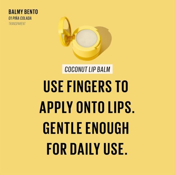 71RNlgetITL._SL1500_.jpg KAJA Lip Balm - Balmy Bento | Scrub, with Coconut Oil, Clear Finish Treatment, Moisturize, Exfoliate, Smoothes Butter Lips Care, Compact Travel Size, Piña Colada, Korean Beauty, 0.4 Oz