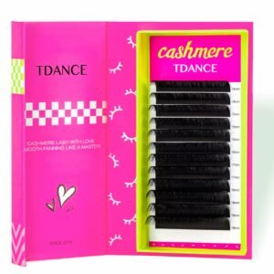 71RdMRvVQNL._SL1276_.jpg TDANCE Cashmere Lash Extensions Super Matte Black Classic Lash Extensions 0.05mm Thickness CC Curl 14-19mm Volume Lash Extensions for Professional Salon Use Eyelash Extension(0.05-CC,14-19mm)