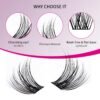 71RlvqizvXL._SL1500_.jpg Individual Lashes 144pcs D Curl Lash Clusters Mixed Length Individual Lash Extensions Cluster Lashes DIY Lash Extension Supplies Eyelash Clusters (F5-0.07D, 12-18mm)