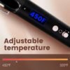 71RrkKT8hjL._AC_SL1500_.jpg Bo'laiya 5 in 1 Curling Wand Set with Temperature Display, Curling Iron Set with 5 Interchangeable Ceramic Curling Wands, Instant Heat Up, Suitable for All Hair Types (Rose Gold)