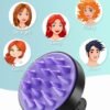 71Rz8Pn6jHL._SL1500_.jpg HEETA Scalp Massager Hair Growth, Soft Silicone Scalp Scrubber Shampoo Brush for Exfoliation, Dandruff Removal Head Massage Stress Relax, Wet & Dry Use for Thick Thin Curly Hair Care, Black