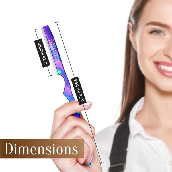 71SHFjI7nOL._SL1500_.jpg Facón Hair Razors for Cutting Hair - Professional Hair Styling Razor Kit with 11 Replacement Blades, Stainless Steel Hair Cutting Tool for Salon & Home, Premium Hair Thinning Texturizing Faether Razor