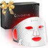 Red Light Therapy for Face, Advanced LED Face Mask Light Therapy, Red Light Therapy Mask - Red, Blue & Infrared Light Therapy for Acne, Wrinkles & Skin Rejuvenation | Enhanced Eye Protection