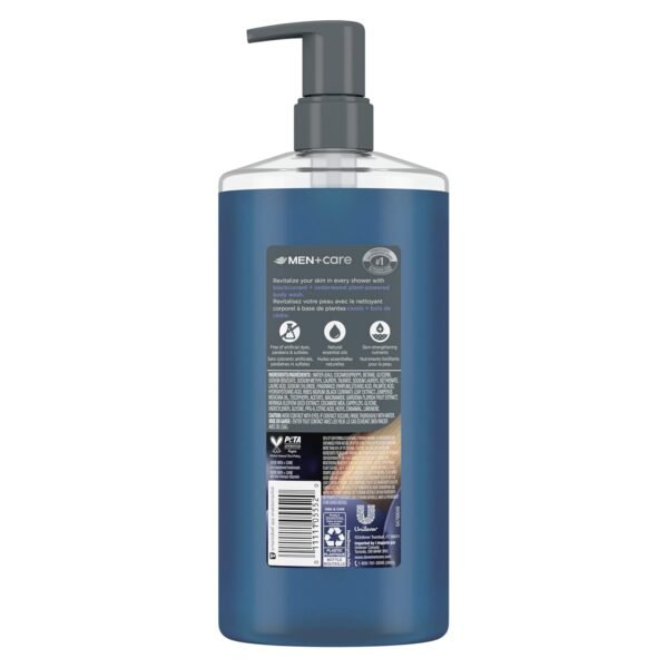 DOVE MEN + CARE Body Wash Blackcurrant to Rebuild Skin in the Shower with Plant-Based Cleansers and Moisturizers 26 Fl Oz