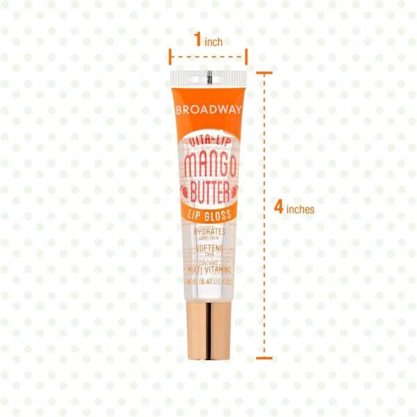 71SjXtsRo9L._SL1500_.jpg Ruby Kisses Broadway Vita-Lip Clear Lip Gloss (Mango Butter 6 Pack), Ultra-Hydrating & Soothing Formula with Multi-Vitamin Oils, High-Shine Non-Sticky Finish, Nourishing Glossy Lip Balm Softens Skin