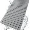 BEMISO Shower Mat Non Slip Bathtub Mat with Suction Cups and Drain Holes 27.5 x15.7 Inch Bath Mat for Tub & Shower.Easy Dry,Easy to Cut,Eco-Friendly