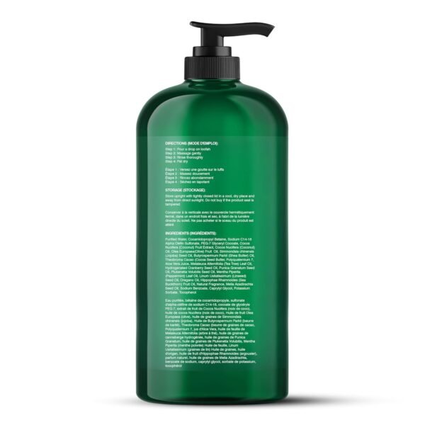 Botanic Hearth Tea Tree Body Wash | 16 Fl Oz | Helps Soothe Itchy, Dry Skin, Antifungal Body Wash With 100% Pure Tea Tree Oil | Sulfate Free, Paraben Free, For Men And Women