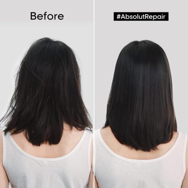 L'Oreal Professionnel Paris Absolut Repair Hair Mask - Nourishing Protein Treatment, Repairs and Softens Medium to Thick Dry, Damaged Hair, Adds Shine