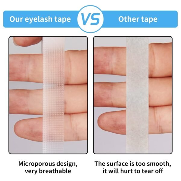 71T9mDT0xqL._SL1500_.jpg Kirecoo 6 Rolls Adhesive Eyelash Tape, Breathable PE Lash Tape,Eyelash Extension Supplies - 9 m/10 Yard Each Roll (Transparent)