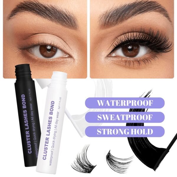 71TE9VUpicL._SL1500_.jpg DIY Lash Glue for DIY Eyelash Extension: Wendy, Wand, Mild, Fast Drying, Waterproof, Black, 5ml
