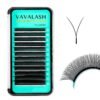 VAVALASH Y Lash Extensions D Curl 0.07mm 8-15mm Mix Tray Easy Premade Volume 4D Fans Eyelash Extension YY Type Natural Volume Lashes Extension Soft Matte Black Lashes (YY-0.07-D-8-15mm)