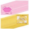 30 Pairs Lip Mask & Under Eye Mask,24K Gold Gel Crystal Eye Patches for Puffy Eyes,Collagen Moisturizing Lip Mask Crystal Lip Pads,Under Eye Patches for Dark Circles,Wrinkles and Fine Lines