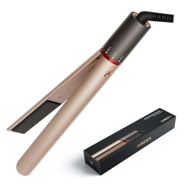 71UBPEQSkfL._SL1500_.jpg FURIDEN Professional Salon Quality Hair Straightener, Hair Straightener and Curler 2 in 1, Flat Iron Curling Iron in One, Fast Results | Long Lasting