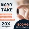 1600 mg Liposomal NAD Supplement, 98% Pure NAD+ Supplement, Superior Absorption, Alternative to Nicotinamide Riboside or NADH to Boost NAD+ for Aging Defense, Energy, Longevity,60 Softgels